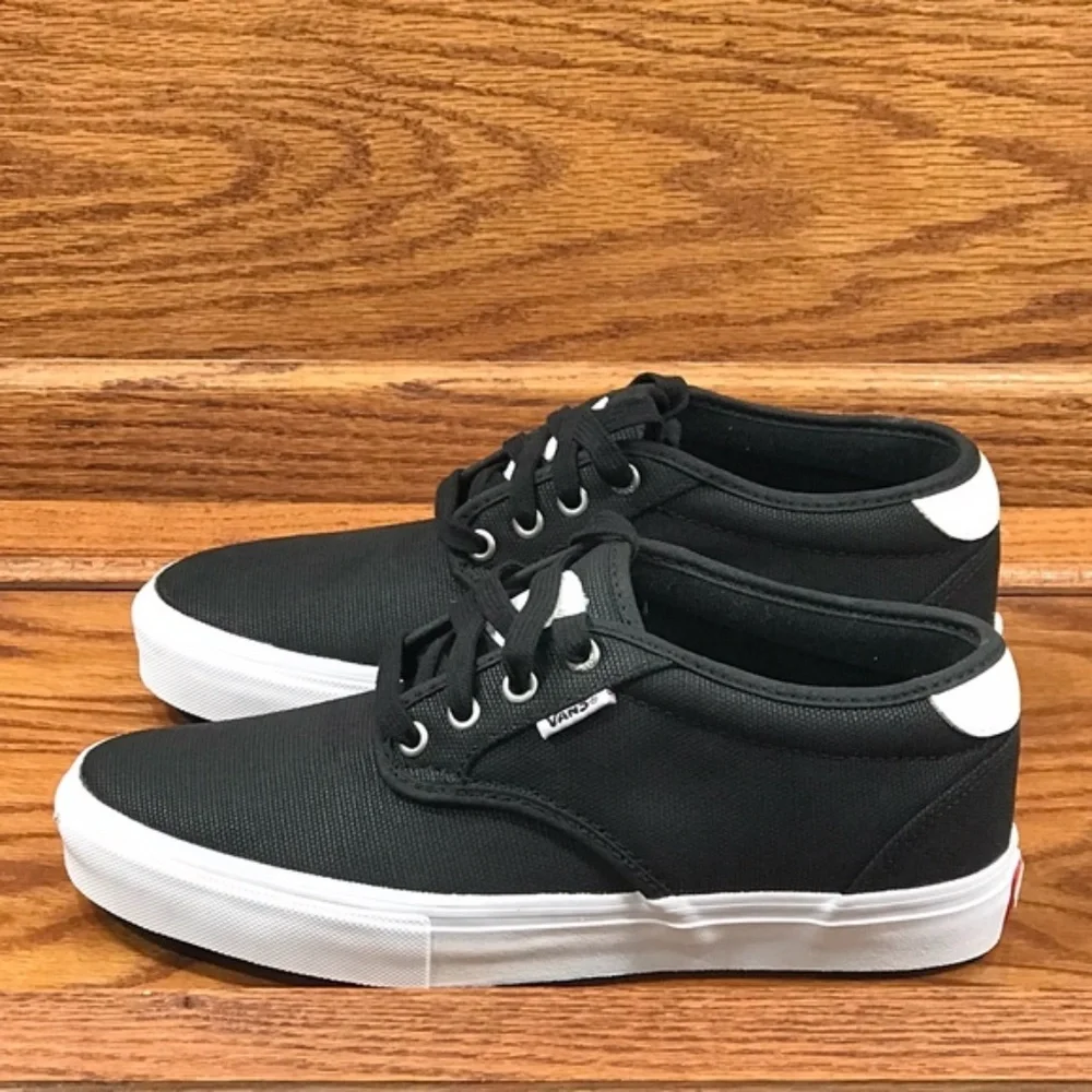 Vans Chima‎ Estate Pro Waxed Canvas Black White Shoes